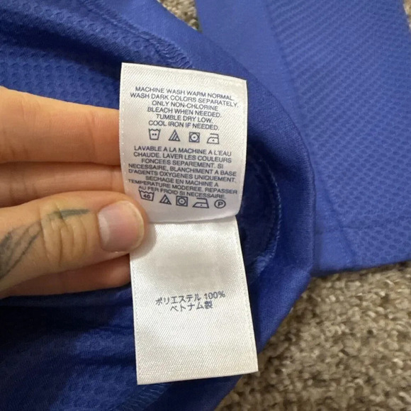 Lands' End Outfitters Long Sleeve Blue S Active 1/4 Zip Thermal Outdoor Running - Picture 5 of 11